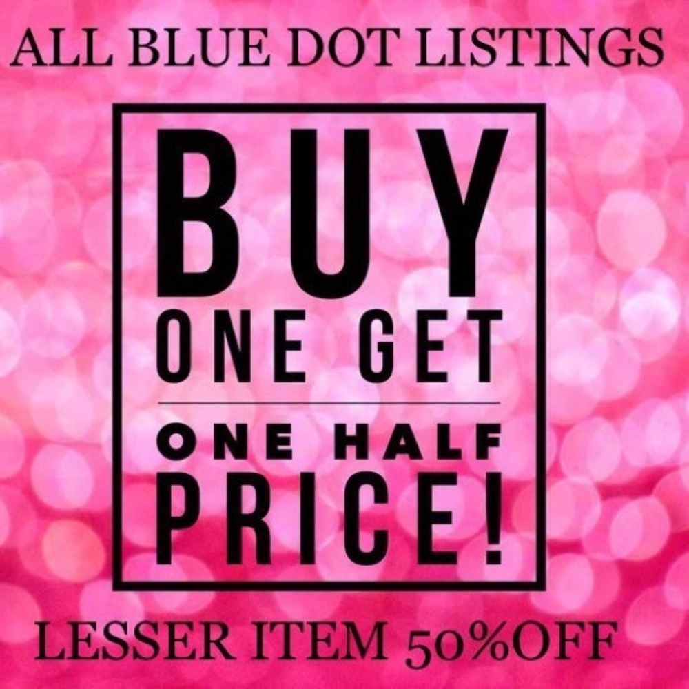 🔵 BOGO 50% off sale!!